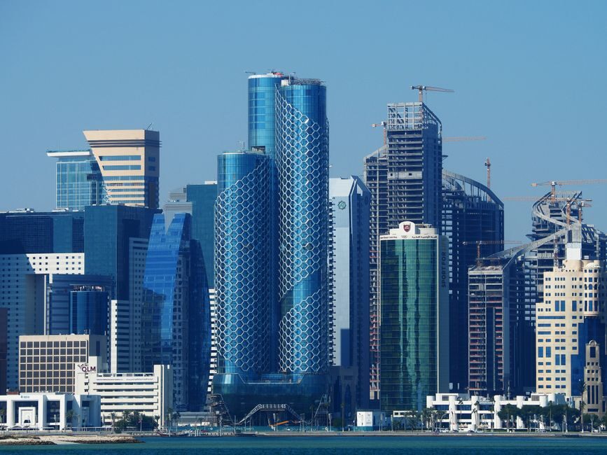 موقع إنشائي وحي أعمال حديث في قطر